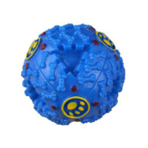 meongzi 강아지 장난감 애견 반려동물 바스락 삑삑이 이갈이 터그 치실 실타래 토이 인형 봉제장난감, 1개, 노즈워크비스킷볼 블루