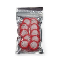 AMTAST 주사기 필터 PTFE 25MM 직경 0.22um 모공 크기 비 멸균 10팩