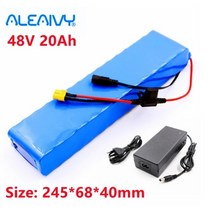 전기자전거 개조 키트 배터리 모터 브레이크 휠 전동 허브 변환 바팡 전자 48v 20ah 18650 리튬 이온 팩 13s2p bafang 1000w 및 54.6v 2a 156, x1배터리-x1충전기