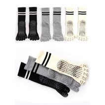 프리클라 요가 필라테스 발가락양말 미끄럼방지 3켤레 세트