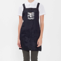 심플한 H형 단색 앞치마 주문제작 카페 식당 소량가능, 10 x 10cm, 브라운