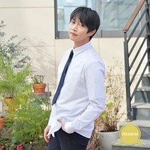 기타 바보사랑[지엔제이커머스]지앤제이 프리미엄 스판 남성 화이트 셔츠(파랑체크)