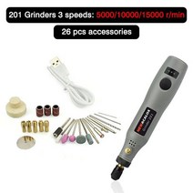 앵글 소형 그라인더 충전 연마기 마끼다 4인치 미니 NEWACALOX DIY 미니 로타리 도구 USB DC 5V 10W 가변, 03 201 Grinders