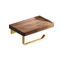 원목 메탈 미니선반 휴지걸이 골드 싱글