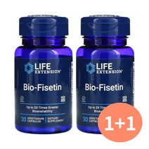 라이프익스텐션 바이오 피세틴 Fisetin 30베지캡슐 2개, 30정