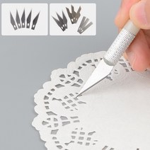 심플 디자인 아트 나이프 칼날 리필, 1개, 9P