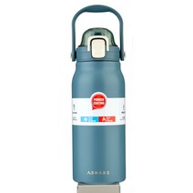 어쉐어 1.3리터 원색 대용량보온병 대형 보온 보냉병 텀블러 물병, 민트블루 (+스티커)