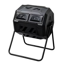 160L 회전 퇴비통 야외 자동 효소 퇴비 반들기 도구, 160L 퇴비통 + EM 500ml