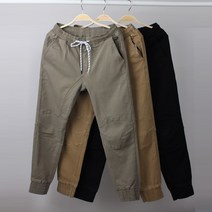 인디오 ~40size 모던룩 남성 데일리 슬림핏 밴딩 9부 절개 조거팬츠 ID2671~3