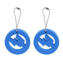 DAMMAIDDAO 수상 스포츠 카약 보트 래프팅을 위한 2x 로트 2 휴대용 플로팅 키체인 플로트 부표, EVA, 블루