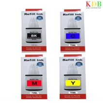 캐논(호환) GI-990PBK/C/M/Y 4색세트 리필잉크 프린터 프린트 토너 잉크 리필 재생 정품 호환 교체 무한, 본상품선택, 1