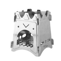 스토브 불멍 화로대 캠핑 장작 우드 미니 휴대용 나무 난로 굽기 캠프 야외 hik에 가벼운 무게 스테인레스 스틸, 제비꽃, 씨엔