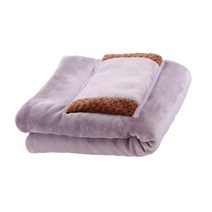 전기이불 전기담요 1인용 전기요USB 충전식 전기 난방 플러시 카펫 가정용 웨어러블, 01 Purple