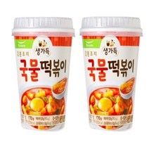 2분조리 국물떡볶이 매콤달콤 즉석용기컵 170g x 6개, 상세페이지 참조