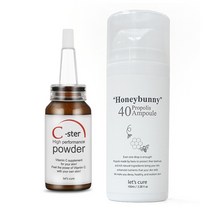 레츠큐어 씨스터 순수 비타민C 파우더 15g and 프로폴리스 앰플 100ml 세트, 1개