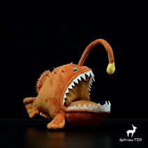 심해물고기 심해어 아귀 랜턴피쉬 신기한동물 봉제 인형 길이 25cm 청년K기프트