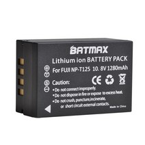 NP-T125 NP T125 충전식 리튬 이온 배터리 후지 필름 GFX50S GFX50R 카메라 충전기, [03] 4Battery n Charger