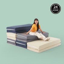 024홈 몽데이 3단 접이식 토퍼 매트리스 10cm 퀸