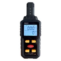라돈측정기 방사능측정기 라돈수치 3-in-1 방사선 선량계 카운터 가이거 emf 미터 자동 경보 실시간 측정 방사선 검출기 테스터, 검은색
