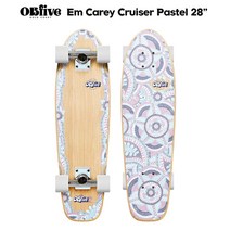오비파이브 크루져보드 (OBFive Cruiser 28인치 크루저보드 스케이트보드), Em Carey Cruiser Pastel
