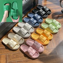 층간소음방지 사무실 여름 슬리퍼 실내화 거실 쿠션 슬리퍼40-41호, 블랙, 1개