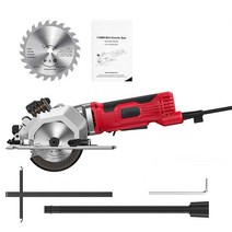 플런지쏘 580W 전기 원형 톱 레이저 가이드 4.8Amp 4-1/2 인치 소형 3700RPM 목재 PVC 파이프 절단용 핸드헬드 다목적, [01] circular saw, [02] UK, 01 circular saw_02 UK