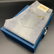 남자 청바지 수입 명품 프리미엄 유러피안 데님 팬츠 남성 라이트 슬림 스몰 일자 트렌드 팬츠