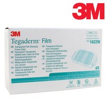 3M 테가덤 1622W 멸균 투명 필름 드레싱밴드 의료용, 100매입