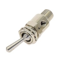 공기 공압 기계 밸브 TAC2-3V 배기 2 위치 3 방향 M5 암 18 수나사 토글 스위치 w 피팅