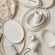 Stone by Mercer Project KATACHI Stoneware 16피스 식기 세트 아이보리, 16 Piece Set_Ivory, Ivory_16 Piece Set
