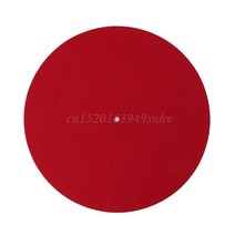 턴테이블 LP 부품 클리너 펠트 플래터 매트 slip mat audiophile 52, 빨간색