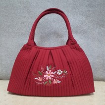 [가볍게 드는 엄마가방]여성가방 가벼운가방 엄마가방 누비가방 누빔자수백 선물가방 여성누빔토드백
