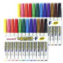 모나미 중간글씨용 네임펜, 혼합색상, 4세트