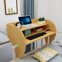 이층 침대 걸이형 책상 사이드 간이 베드 테이블 벙커침대 트레이 선반 아이 방 학생 기숙사, 대나무패턴 2단
