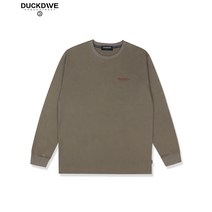 덕다이브 로고 롱슬리브 티셔츠 브라운