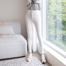 수비진 SP7161 투버튼 허리스판 스키니진 여성청바지 허리스판 스키니진 스키니핏