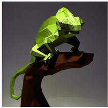 페이퍼 크래프트 종이접기3d papercraft 종이 puzzel cabrite 할로윈, 분기와 도마뱀