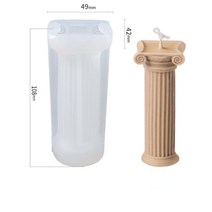 양초 몰드 실리콘 석고 비누 DIY 향초 캔들 만들기 빈티지 로마 열 금형 초상화 향기로운 금성 여신 인체, 04 4