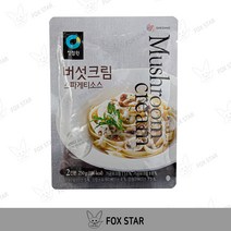 청정원 버섯크림 스파게티 소스, 4개, 250g