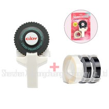 C101 다이모 라벨기 또각이 리필 테이프 3롤 세트, 화이트