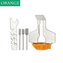 미니 전기톱 샤프닝 도구 그라인더 폴리싱 어태치먼트 세트 톱 체인 툴 드릴 로타리 액세서리, 01 Orange