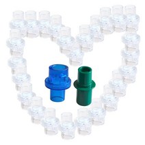 방연마스크 산소 마스크 건강 관리 위한 cpr resuscitator 마스크 비상 상황 구조 키트 용 100 개갑 산소 흡입구 마우스 피스 dia 2217mm, 없음