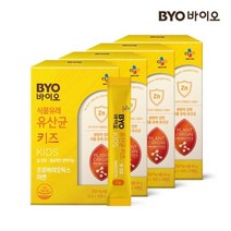 BYO [T][CJ공식] 식물성유산균 키즈 30포 4박스, 없음