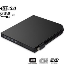 블루레이 플레이어 외부 Blu-Ray DVD 드라이브 버너 플레이어 usb 3.0 유형-C DVD-RW VCD RW Superdrive Fo, 한개옵션0