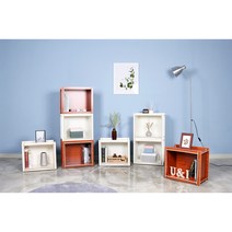 100%자작나무 원목 1P /공간박스/수납가구/좁은공간/DIY/가구박스/수납장/책장/, 화이트