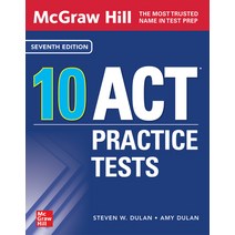 (영문도서) McGraw Hill 10 ACT Practice Tests Seventh Edition Paperback, McGraw-Hill Companies, English, 9781264792092