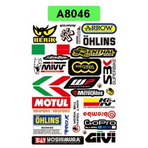 화이트리버 오토바이 스티커 데칼 랩핑 튜닝 스티커 방수 반사, A8046