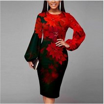 키작은 여성 봄 원피스 빈티지 꽃 프린트 드레스 여성 패션 2022 봄 오-넥-긴팔 슬림 우아한 캐주얼 레이디