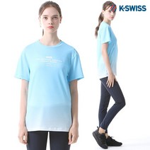 케이스위스 [케이스위스(K-SWISS)] 그라데이션 레터DTP 반팔티