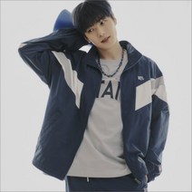 얇은 후드 오버핏 캐주얼 봄 바람막이 엔에프엘 [민혁착용]F232UWJ327 엔드존 자켓 NFLBLUE